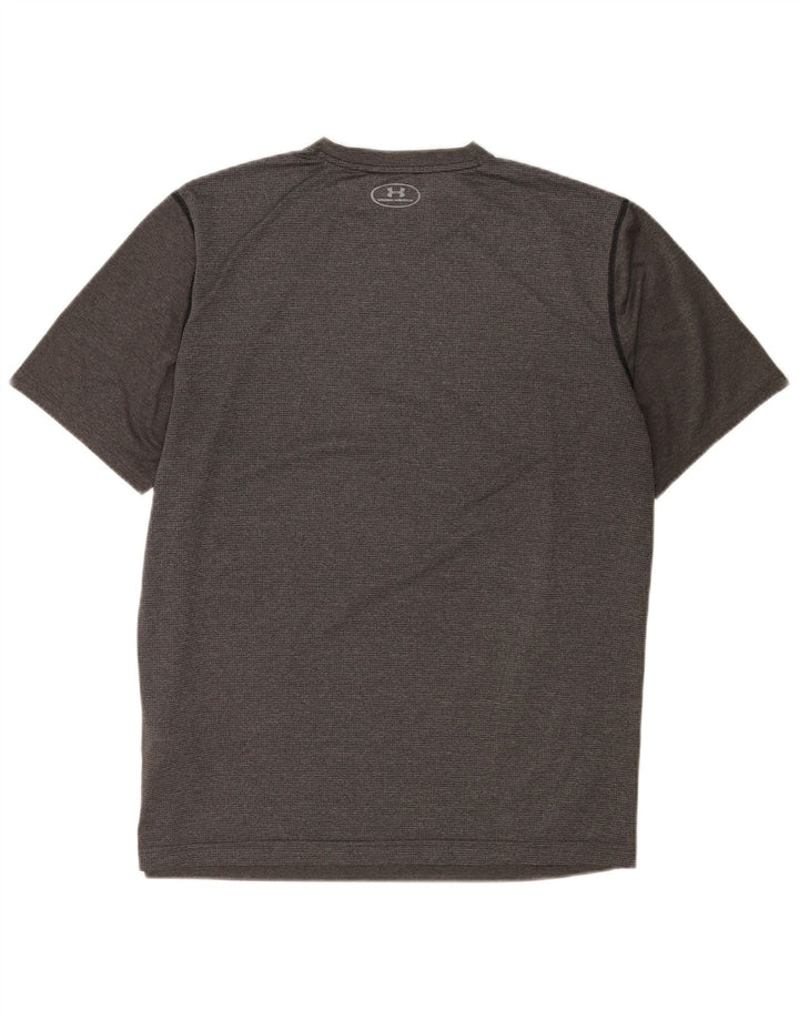 Under Armour Camiseta Heat Gear para hombre Top poliéster gris grande