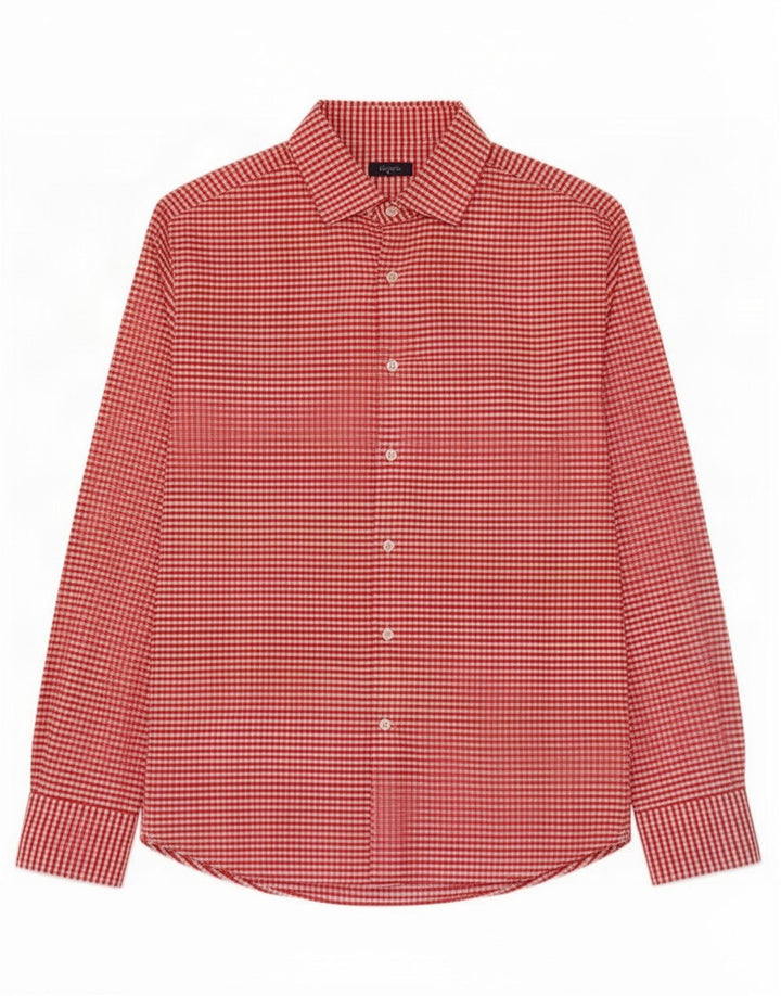 Deperlu Camisa de franela para hombre XL Algodón a cuadros rojo