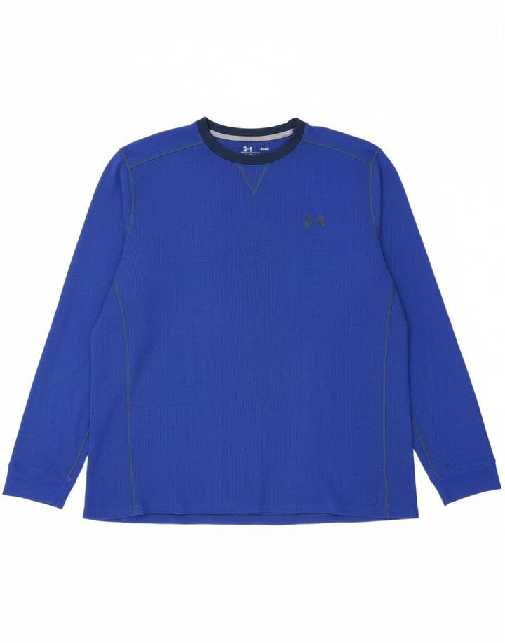 Under Armour Camiseta Cold Gear para hombre de manga larga 2XL Poliéster azul