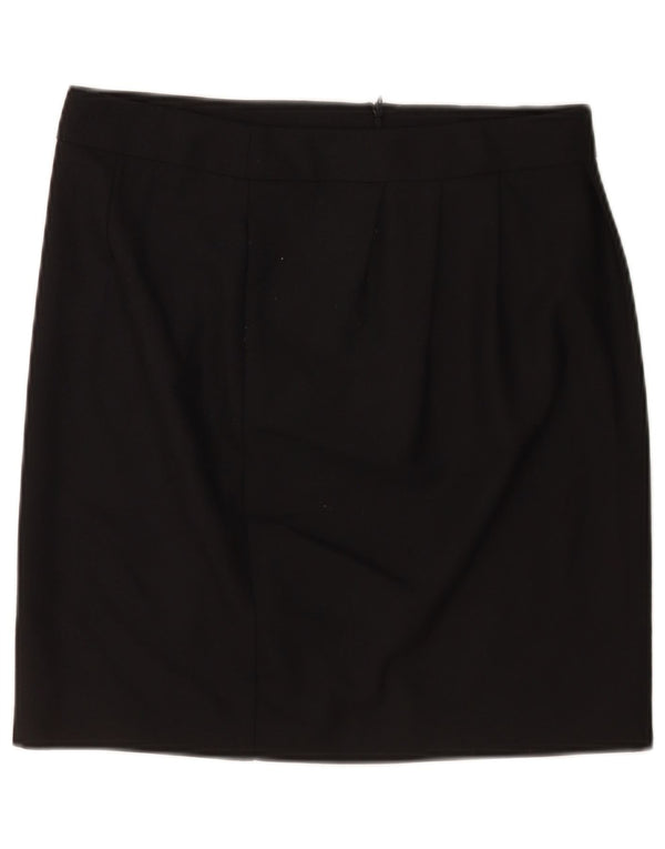 Moschino Minifalda para mujer UK 12 Medium W30 Poliéster negro