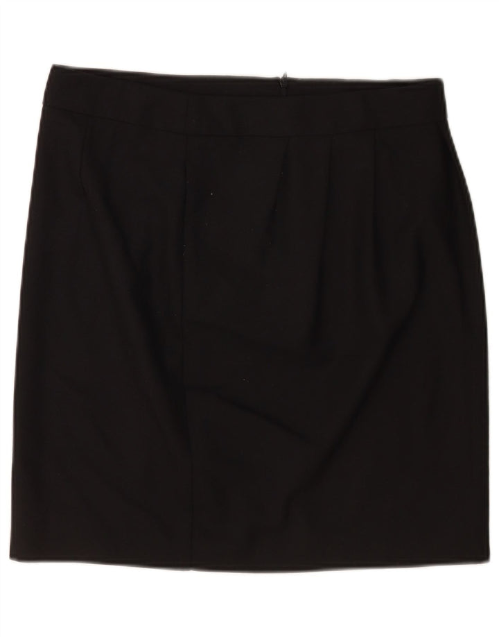 Moschino Minifalda para mujer UK 12 Medium W30 Poliéster negro
