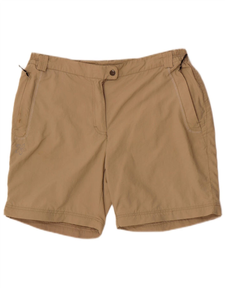 Brugi Pantalones cortos casuales para mujer IT 50 XL W34 Beige Poliéster