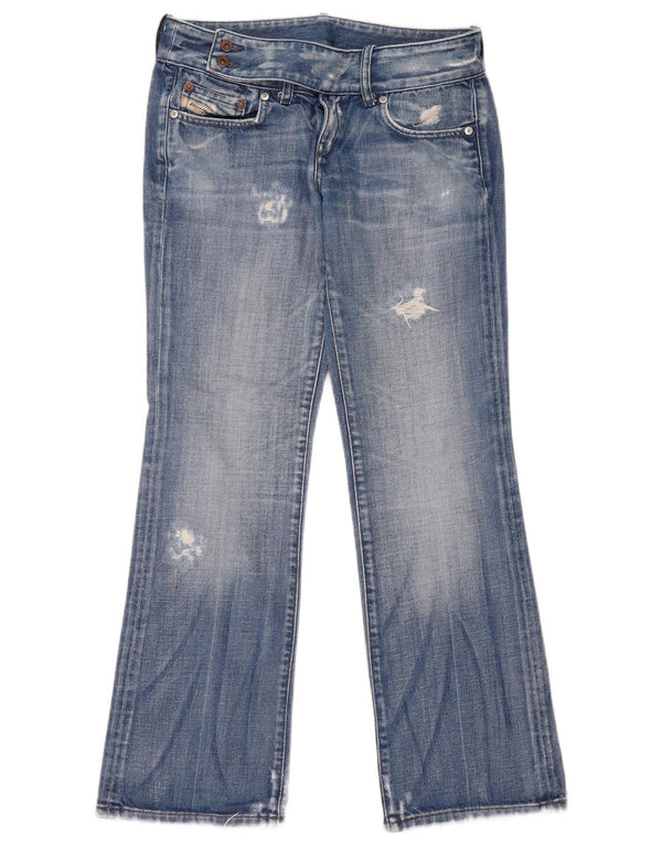 Diesel Mujer Vaqueros Bootcut Desgastados W29 L29 Algodón Azul