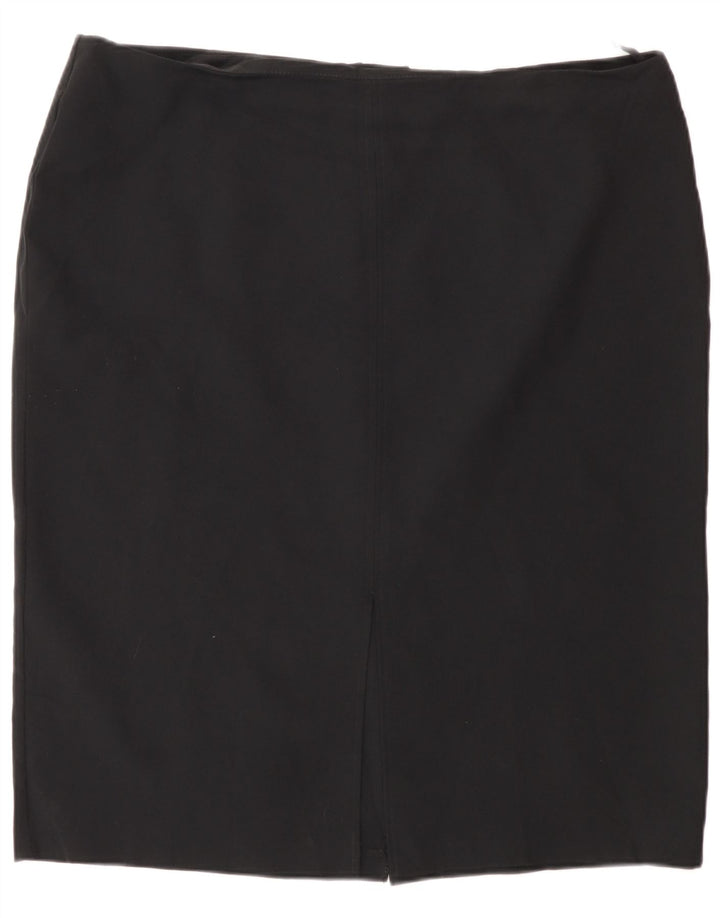 Falda lápiz para mujer Marks & Spencer UK 20 2XL W40 Poliéster negro