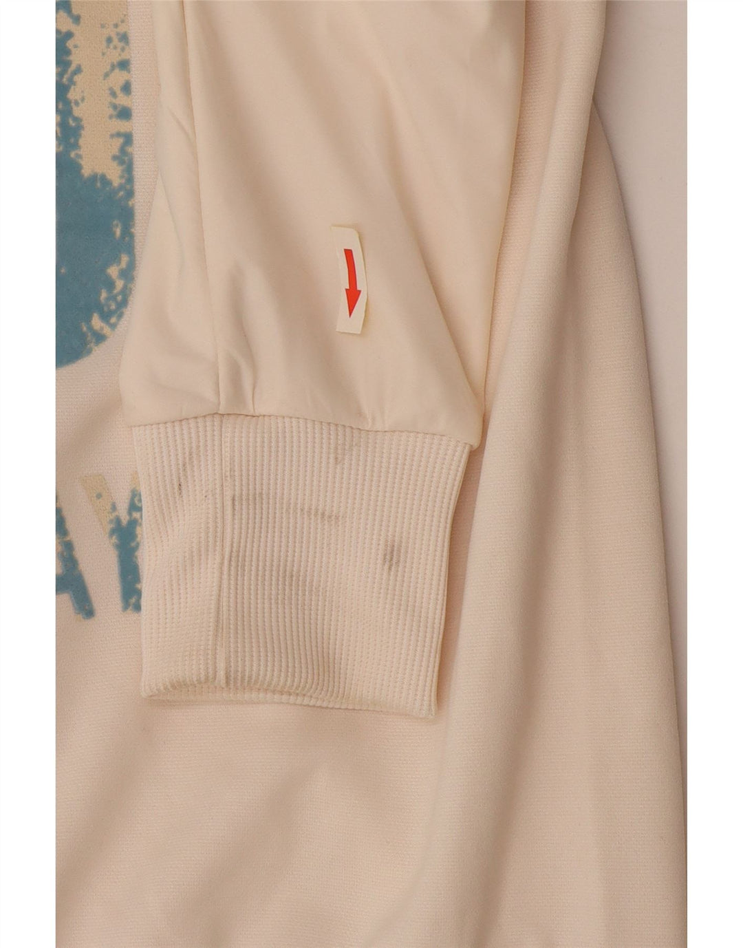 Puma Mujer Gráfico Chándal Top Chaqueta UK 6 XS Blanco Poliéster