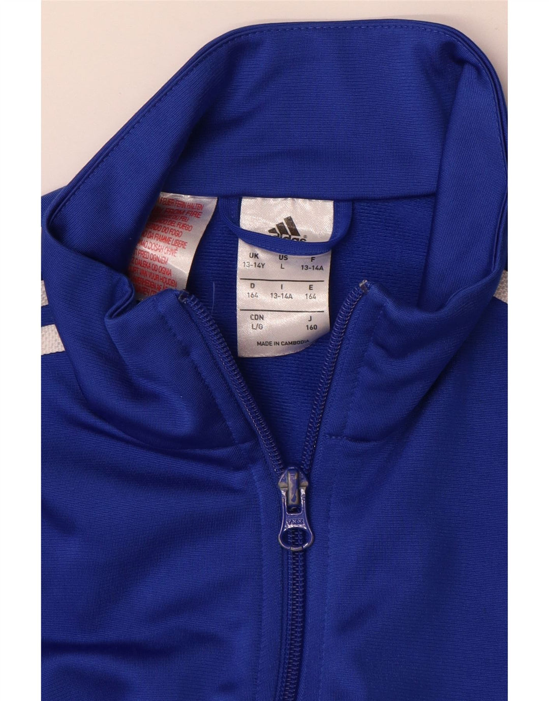 Adidas Chaqueta Chándal Niño 13-14 Años Azul Poliéster