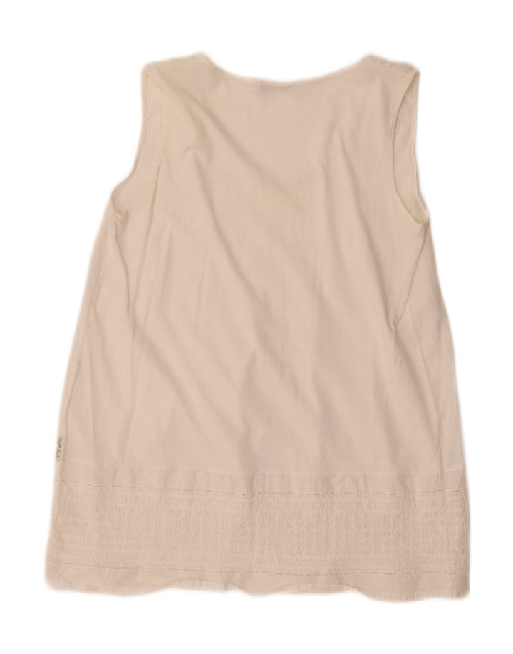 North Sails Blusa sin mangas para mujer UK 40 Small White