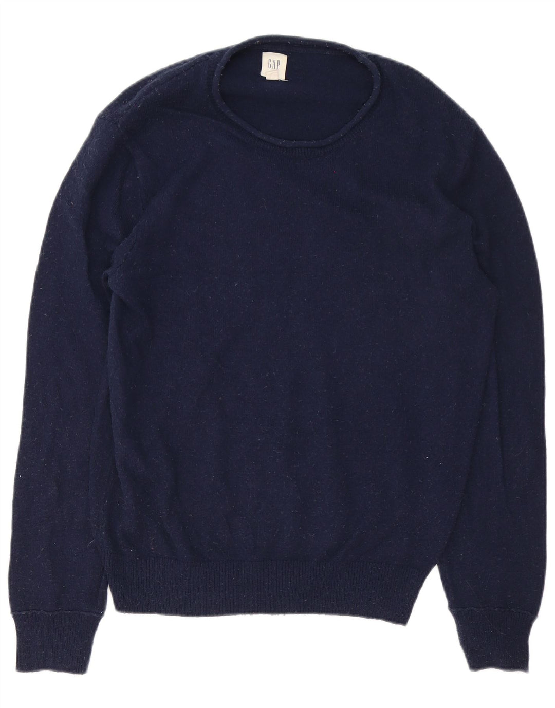 Gap - Jersey de cuello redondo para hombre, talla grande, lana merino azul marino