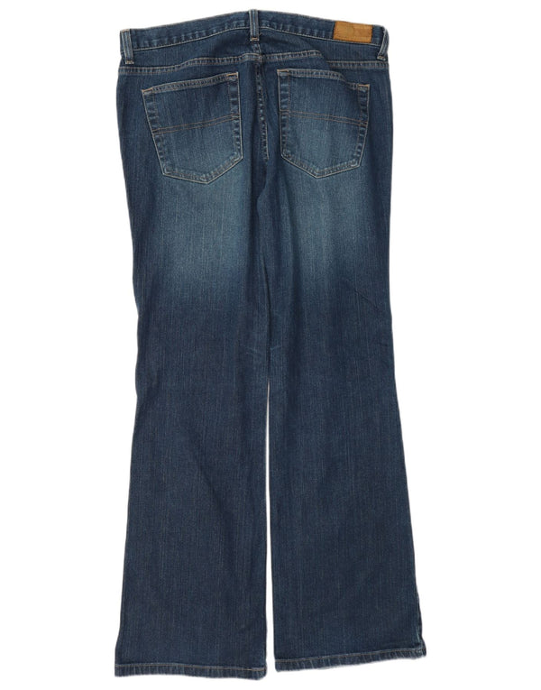 Tommy Hilfiger Jeans acampanados de cintura baja para mujer US 12 Large W34 L32 Azul
