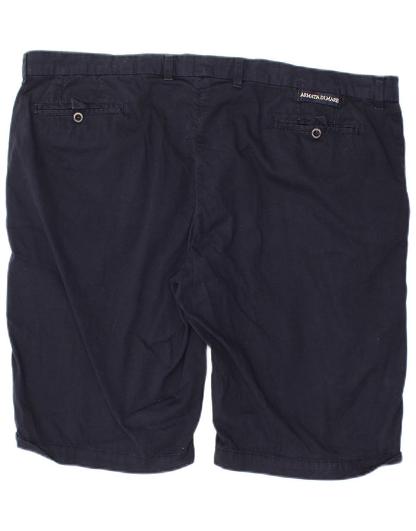 Armata Di Mare Pantalones cortos chinos para hombre W42 2XL Azul marino Algodón