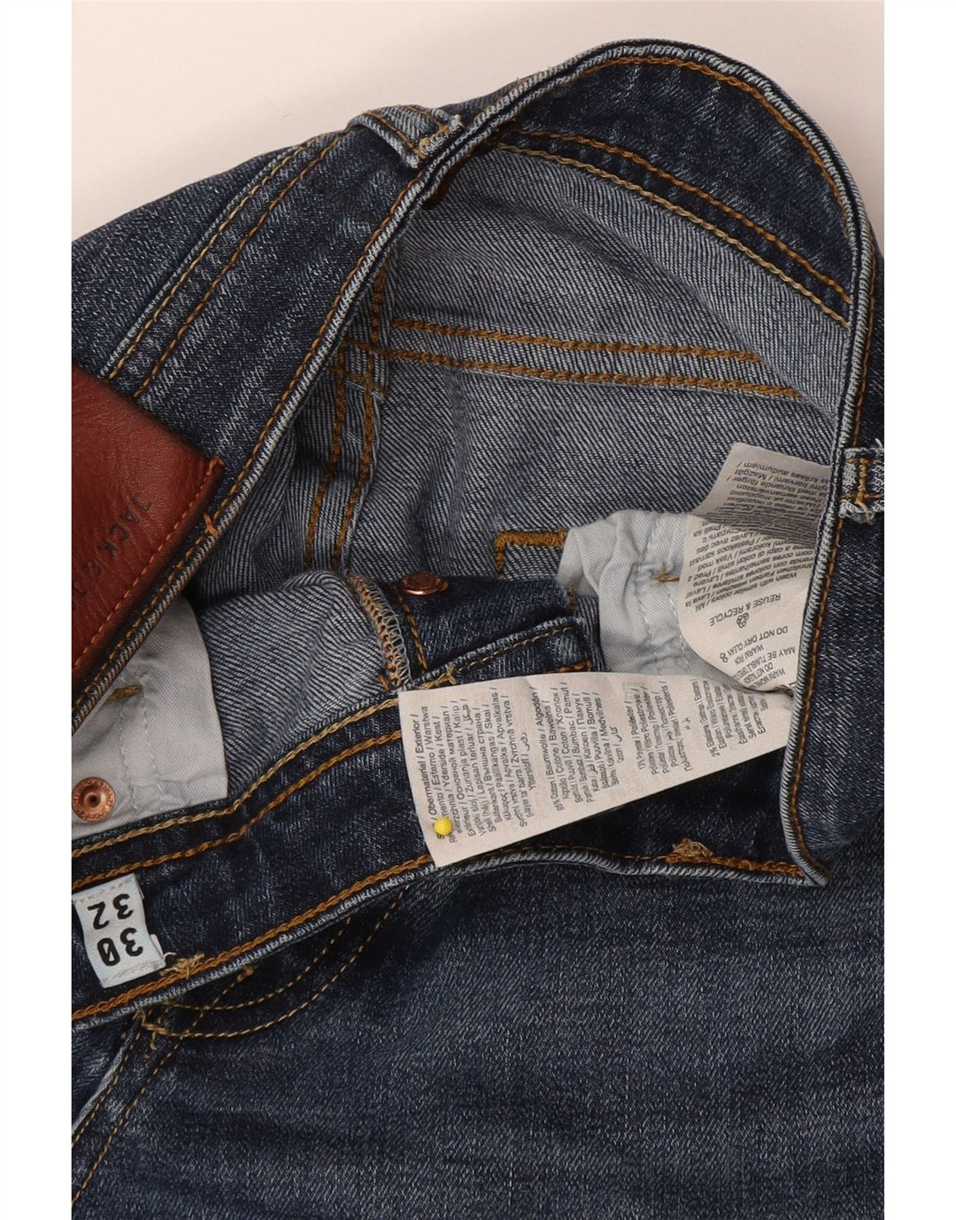 Jack & Jones Vaqueros Rectos Hombre W30 L32 Algodón Azul