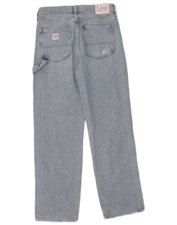 Lee Jeans rectos desgastados para mujer EU 36 Small W30 L30 Algodón azul
