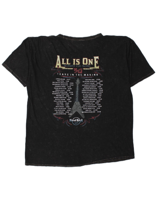 Hard Rock Cafe Camiseta gráfica Florence para hombre Top 2XL Algodón negro