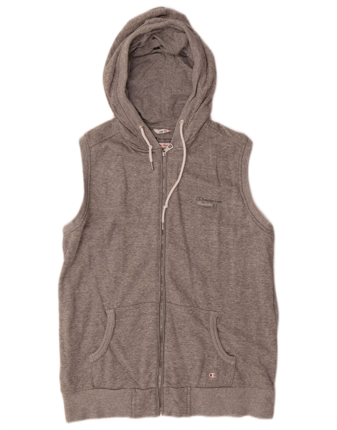 CHAMPION Suéter con capucha y cremallera Heritage Classics para mujer UK 18 XL Gris