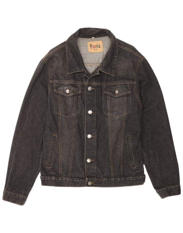 Vintage hombres chaqueta de mezclilla Reino Unido 42 XL algodón gris