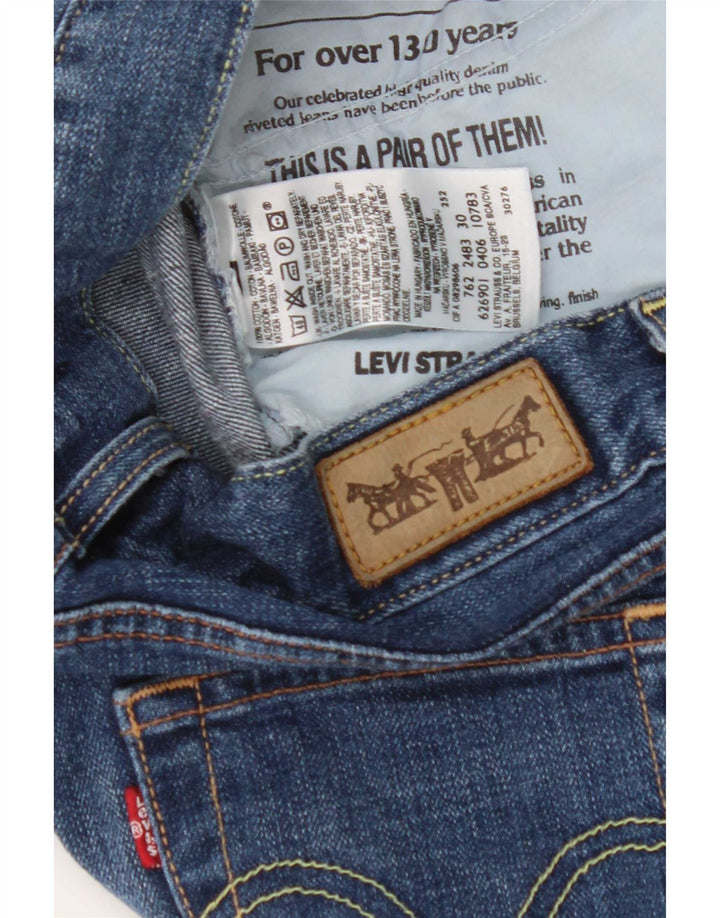 Levi's Capri Jeans Mujer W30 L18 Algodón Azul