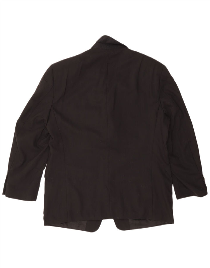 Chaps Chaqueta tipo blazer de 3 botones para hombre UK 38 Mediana lana negra