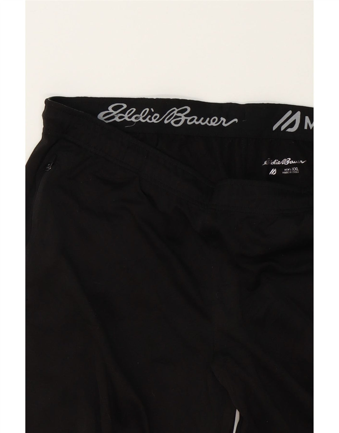 EDDIE BAUER Mens Tracksuit Trousers Joggers 2XL  Black Polyester Vintage Eddie Bauer and Second-Hand Eddie Bauer from Messina Hembry 