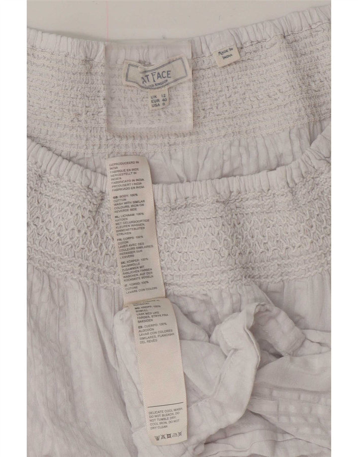Blusa extragrande de manga 3/4 para mujer de Fat Face UK 40 Algodón blanco mediano
