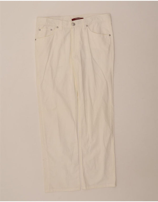 Carrera Mens 700 Regular Fit Casual Pantalones Talla 33 Algodón Blanco