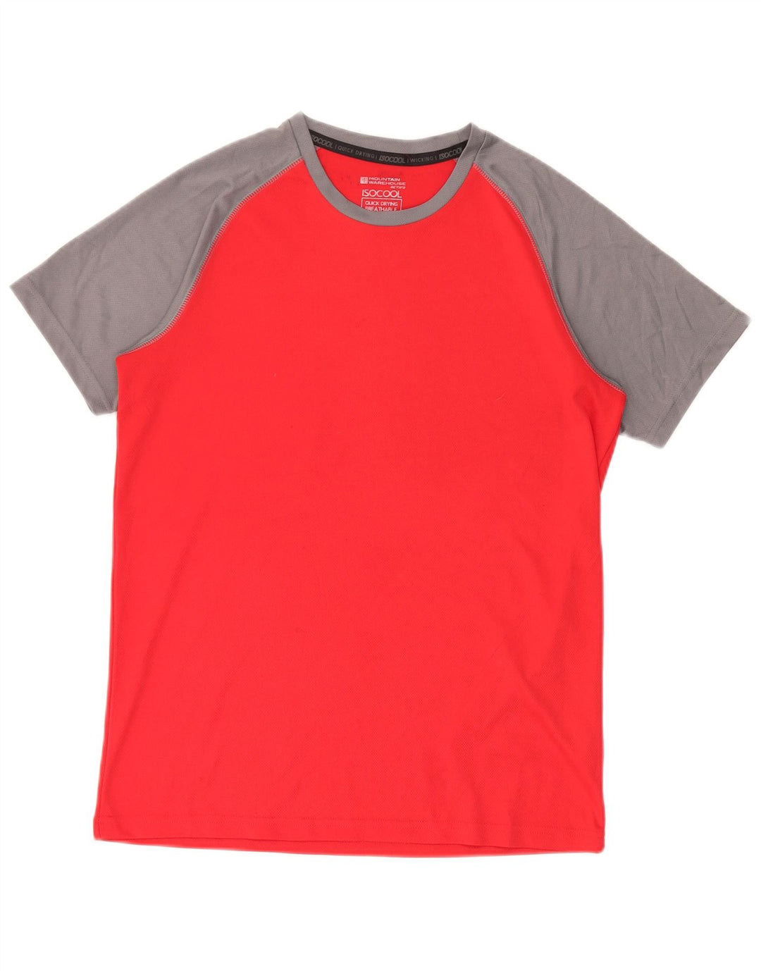 Camiseta IsoCool para hombre de Mountain Warehouse Camiseta con bloques de color rojo medio