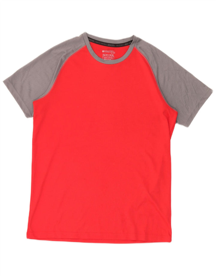 Camiseta IsoCool para hombre de Mountain Warehouse Camiseta con bloques de color rojo medio