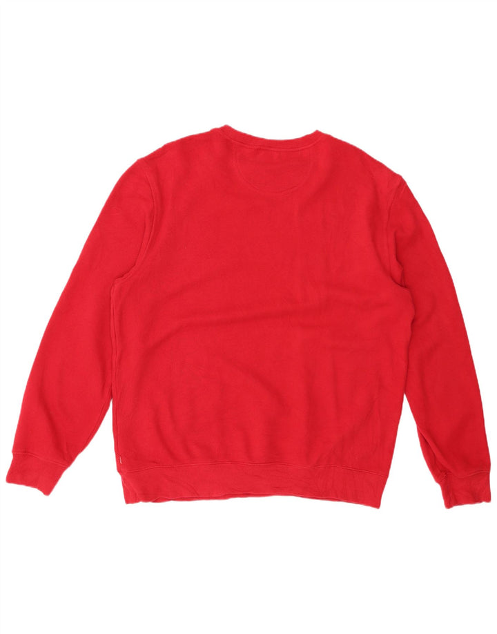 IZOD Sudadera Jumper para Hombre Grande Rojo