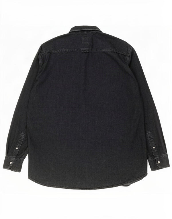 Camisa Levi's Hombre Mediana Algodón Negro