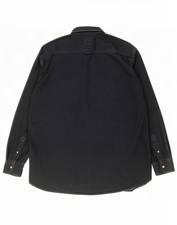 Camisa Levi's Hombre Mediana Algodón Negro