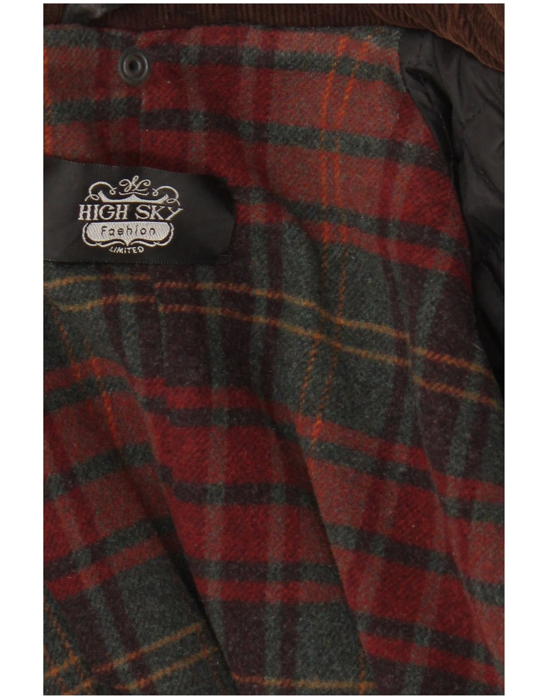 Abrigo de algodón encerado para mujer High Sky UK 40 XL Negro
