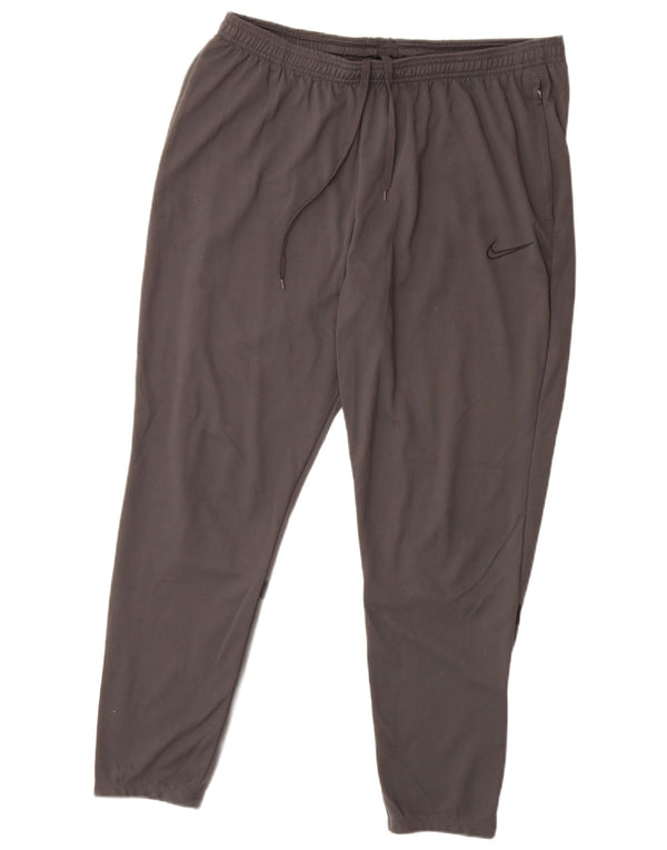 Nike Hombre Dri Fit Pantalones De Chándal XL Gris Colorblock Poliéster