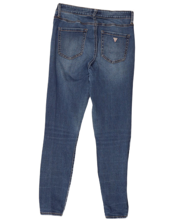 Guess Jeans Ajustados De Tiro Medio Sculpt Para Mujer W32 L27 Algodón Azul