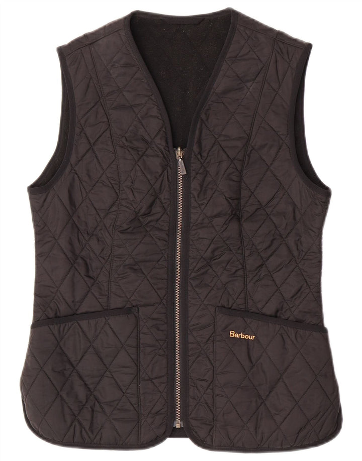 Chaleco acolchado Barbour para mujer UK 10 Small Poliamida negra