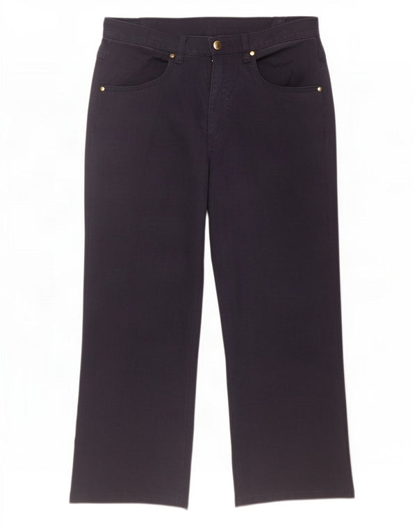 Marks & Spencer Pantalones casuales para mujer UK 10 Small W28 L26 Azul marino