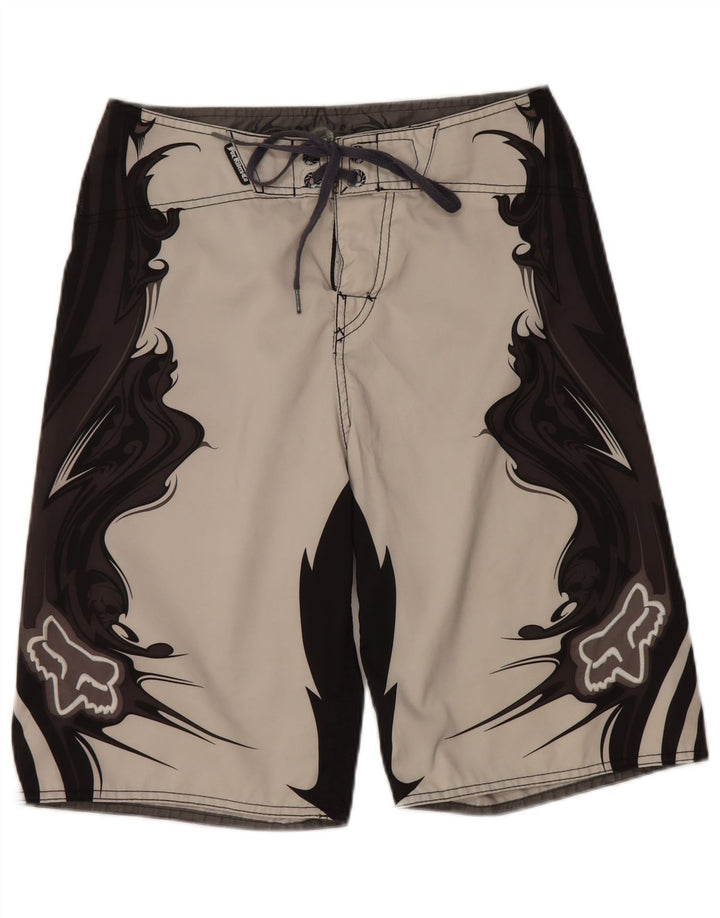 Bañador Fox Hombre Con Estampado De Poliéster Color Block Gris Medio