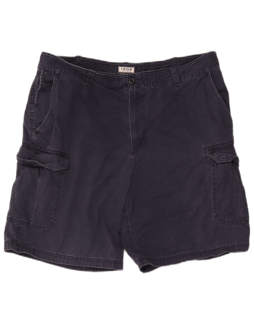 Izod Shorts Cargo Hombre W38 XL Algodón Azul Marino