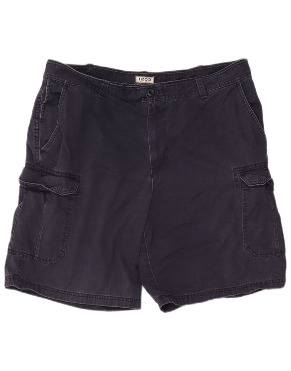Izod Shorts Cargo Hombre W38 XL Algodón Azul Marino