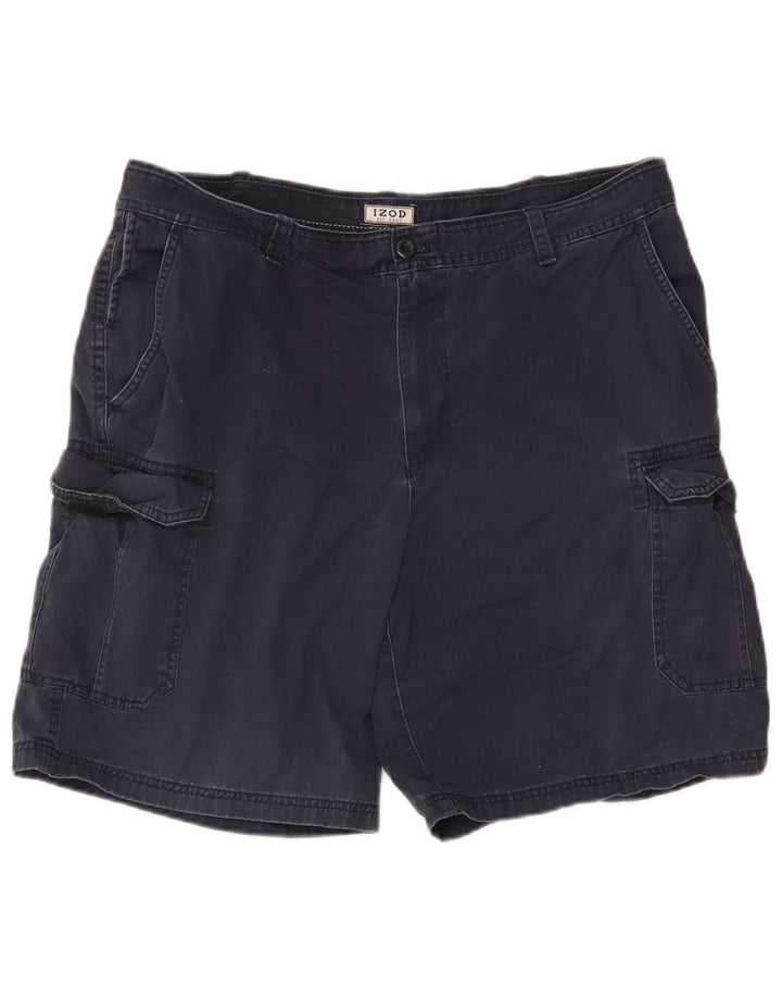 Izod Shorts Cargo Hombre W38 XL Algodón Azul Marino