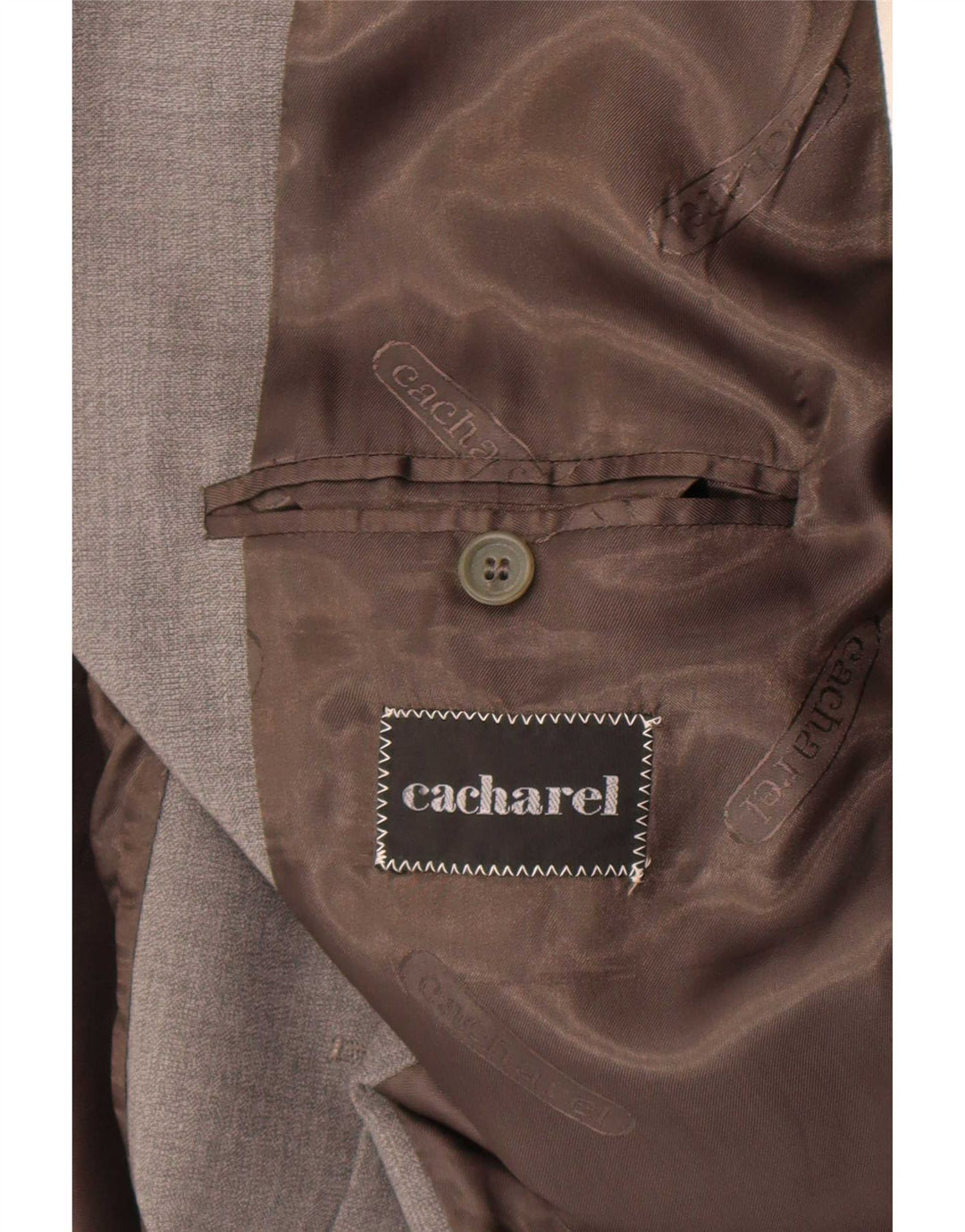 Cacharel Chaqueta tipo blazer de 2 botones para hombre UK 38 Gris medio