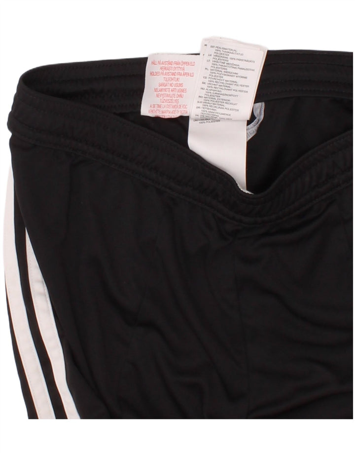 Adidas Pantalones cortos deportivos para niños 9-10 años Mediano Negro Colorblock Poliéster