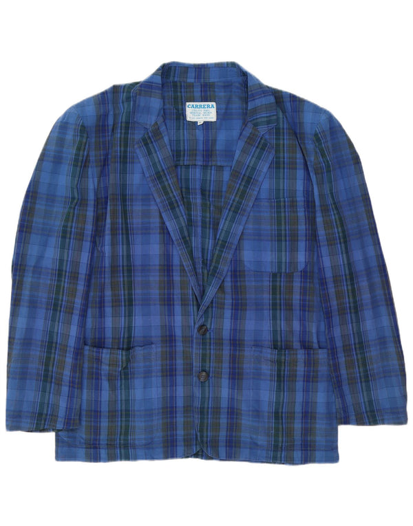 Carrera Chaqueta tipo blazer de 2 botones para hombre UK 40 Large Blue Check