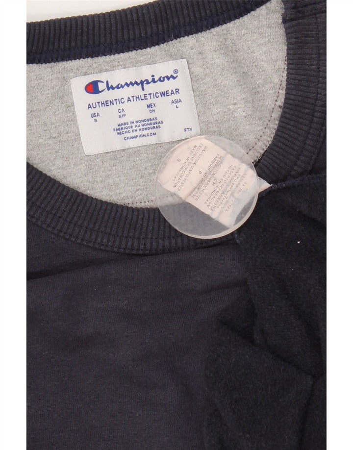 Champion Sudadera Para Hombre Jumper Small Azul Marino Algodón