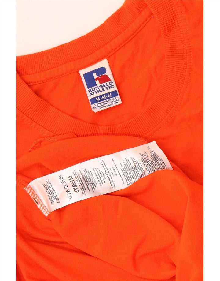 Russell Athletic - Camiseta gráfica para hombre, color naranja medio, algodón