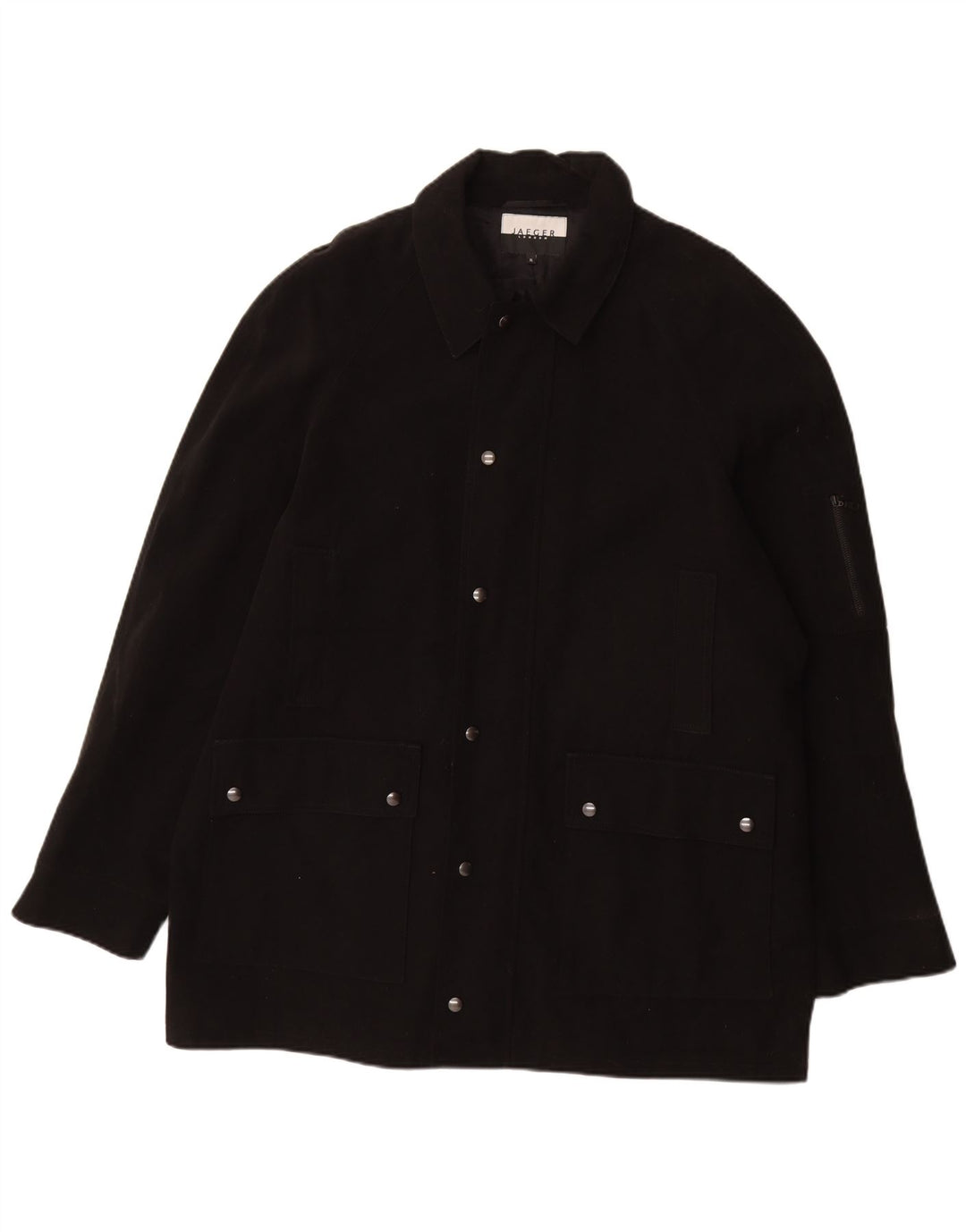 Abrigo Jaeger para hombre UK 42 XL Algodón negro