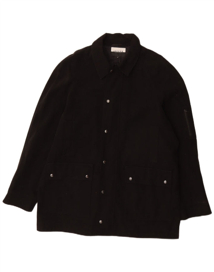 Abrigo Jaeger para hombre UK 42 XL Algodón negro