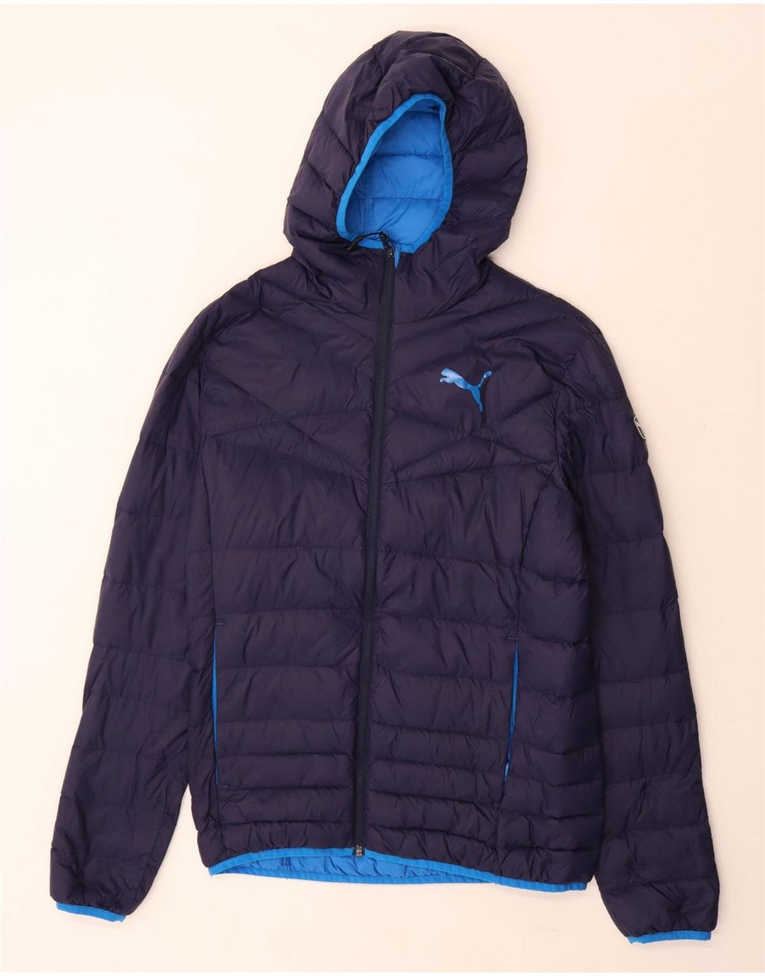 Puma Chaqueta acolchada con capucha para hombre UK 36 Small Azul marino