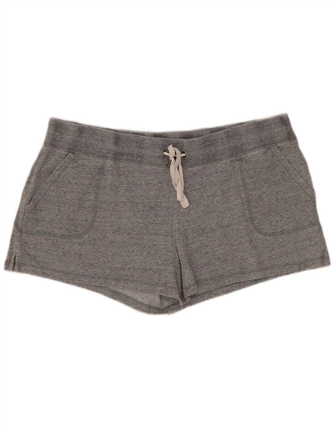 EDDIE BAUER Pantalones cortos deportivos para mujer UK 18 XL Algodón moteado gris