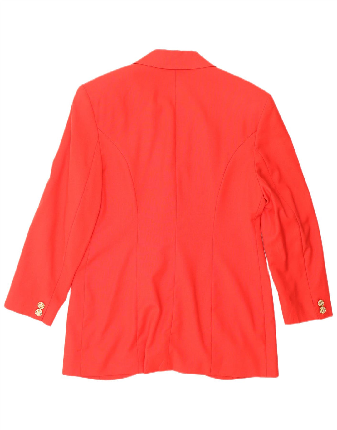 VINTAGE Mujer 2 Botones 2 Piezas Falda Set IT 44 Medio W26 Lana Roja