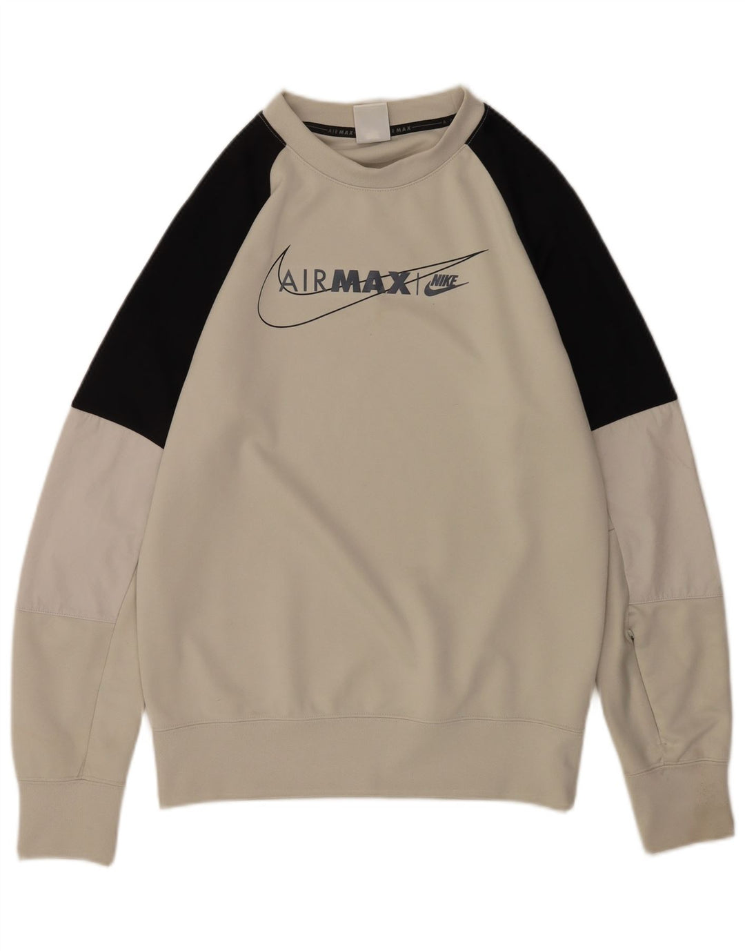 Nike Hombre Sudadera Estampada Jersey Pequeño Gris Colorblock Poliéster