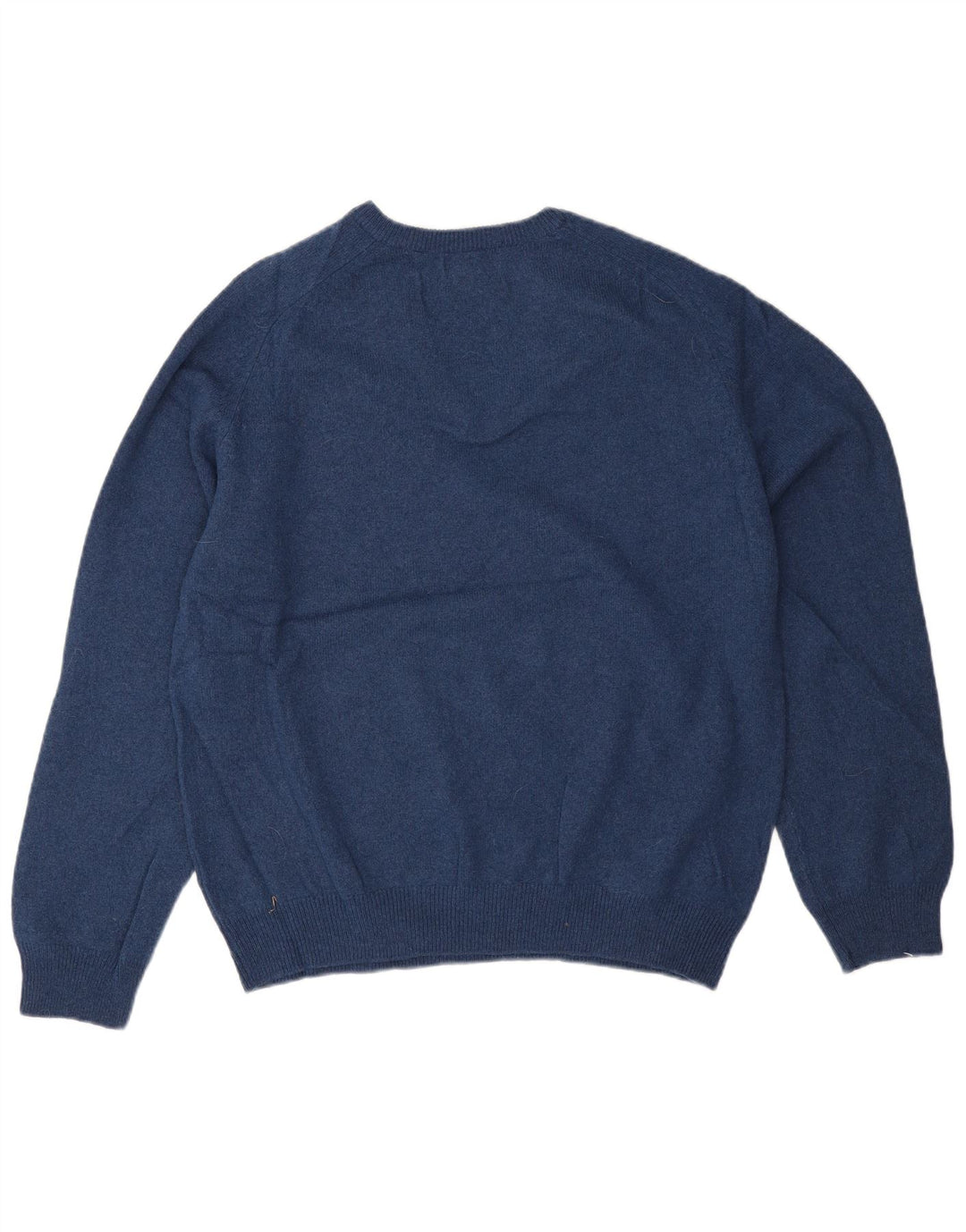 Marks & Spencer Jersey con Cuello en V para Hombre XL Lana Azul